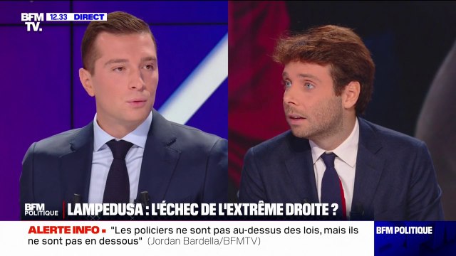 Jordan Bardella sur les arrivées de migrants qui ont doublé en Italie: je ne suis pas l'avocat de Giorgia Meloni