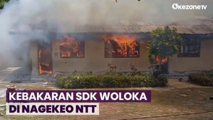 Kebakaran Gedung SDK Woloka di Nagekeo, Diduga Akibat Cuaca Panas dan Angin Kencang