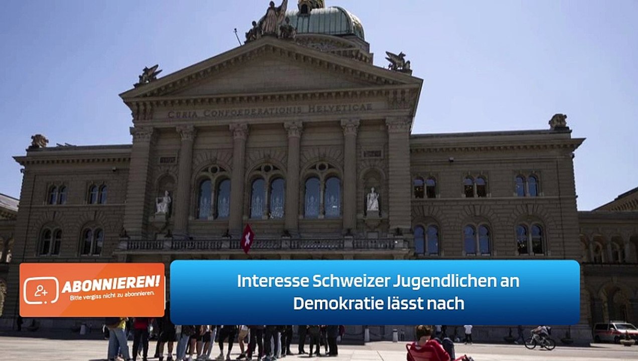 Interesse Schweizer Jugendlichen an Demokratie lässt nach