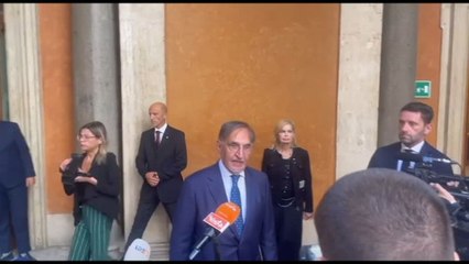 Napolitano, La Russa: prima volta che il Papa varca la soglia del Senato