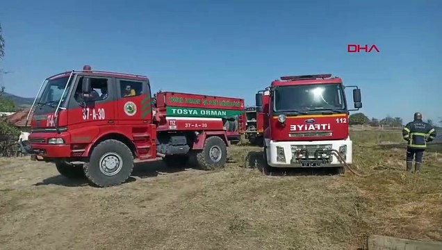 Tosya'da Anız Yangınında 100 Dönüm Tarım Arazisi Zarar Gördü