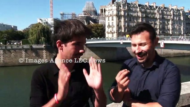 David van Hemelryck de #Destitution rencontre Me Juan Branco. Paris/France - 24 Septembre 2023