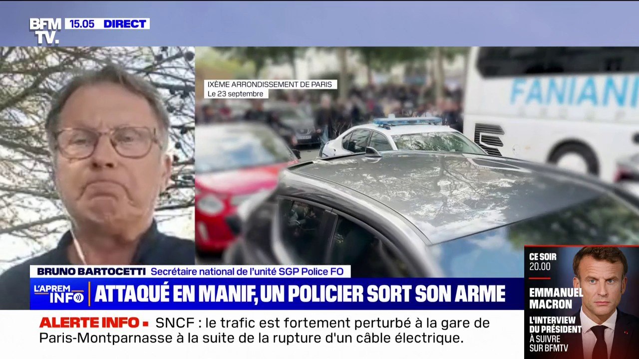 Voiture de police attaquée à Paris: "Mes collègues sont profondément choqués", affirme Bruno Bartocetti (SGP Police-FO)