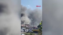 Arnavutköy'de depoda çıkan yangın söndürüldü