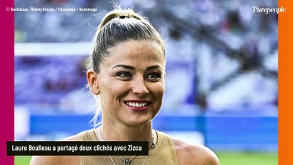 Laure Boulleau conquise et impressionnée : elle pose avec son idole... et ce n'est pas Jean-Jacques Goldman !