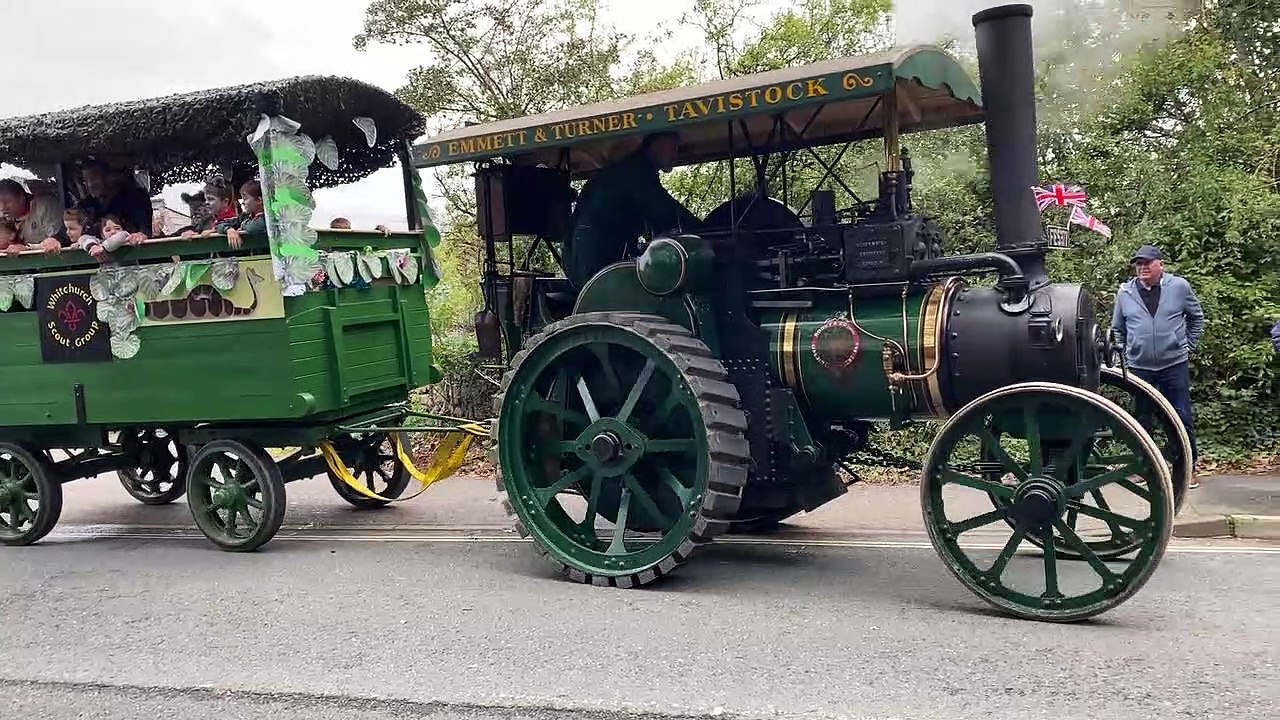 Tavistock Carnival steam engine floats