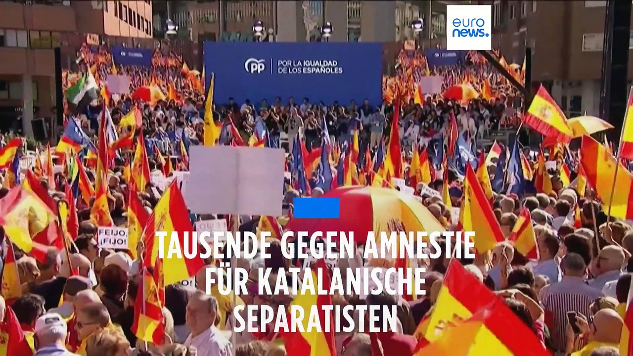Proteste gegen mögliche Amnestie für katalanische Separatisten