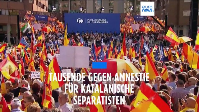 Proteste gegen mögliche Amnestie für katalanische Separatisten