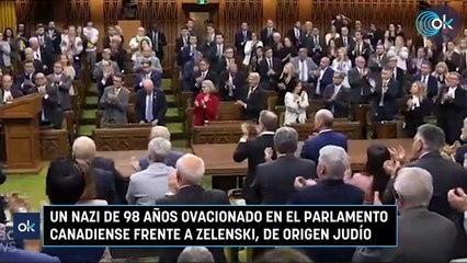 Un nazi de 98 años ovacionado en el Parlamento canadiense frente a Zelenski, de origen judío