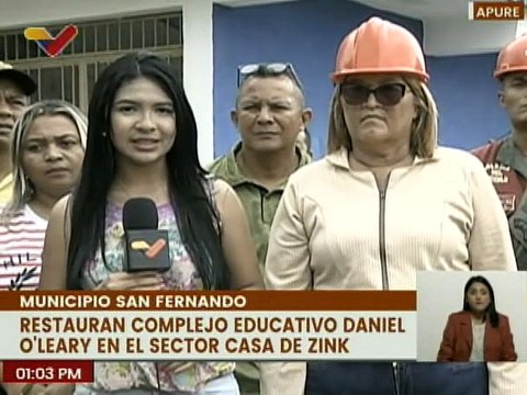 Bricomiles rehabilitan Complejo Educativo Daniel O´Leary Ubicado en San Fernando de Apure