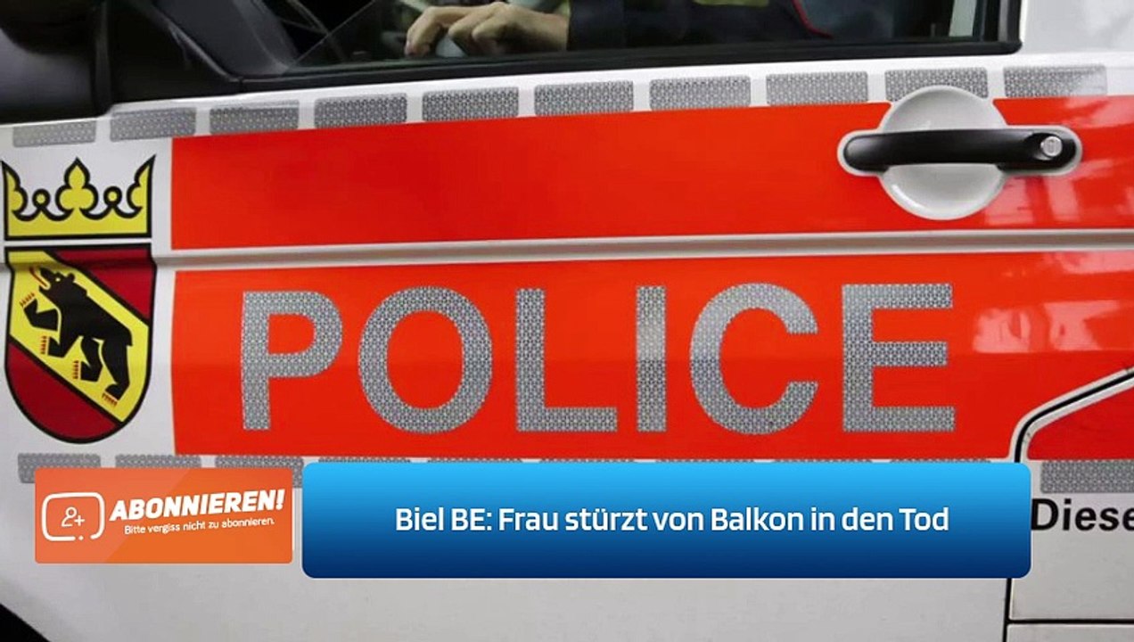 Biel BE: Frau stürzt von Balkon in den Tod
