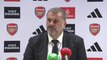 Ange Postecoglou reacts to Tottenham's North London derby draw at Arsenal