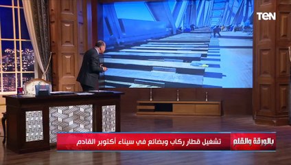 بشرة خير لسيناء.. تشغيل قطار ركاب وبضائع قريباً والديهي يشيد بالعاملين في المشروع ويوجه رسالة قوية