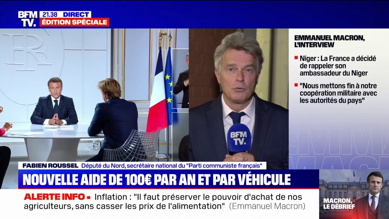 Fabien Roussel: "Il faut pouvoir faire en sorte que nos salaires évoluent en fonction de l'inflation"