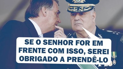 VALOR ECONÔMICO_ BOLSONARO PRESO PELO EX-COMANDANTE DO EXÉRCITO SE INSISTISSE NO GOLPE _ Cortes 247