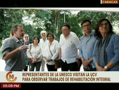 UNESCO y Autoridades Nacionales supervisan trabajos de rehabilitación en los espacios de la UCV