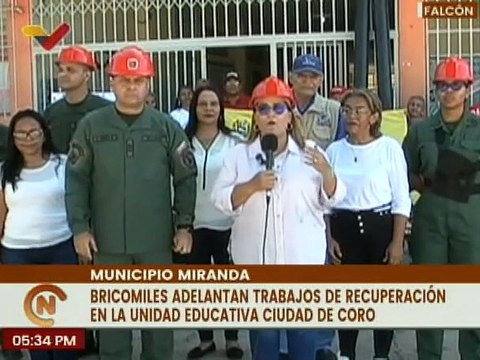 Falcón| En la Unidad Educativa Ciudad de Coro Bricomiles inicia primera fase para el inicio a clases