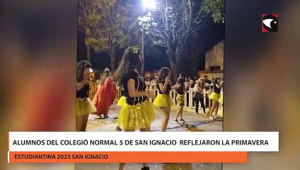 Alumnos del colegió Normal 5 de san Ignacio reflejaron la primavera en su presentación