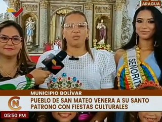Aragua | Pueblo de San Mateo disfruta de la elección de la reina Santo Patrón 2023
