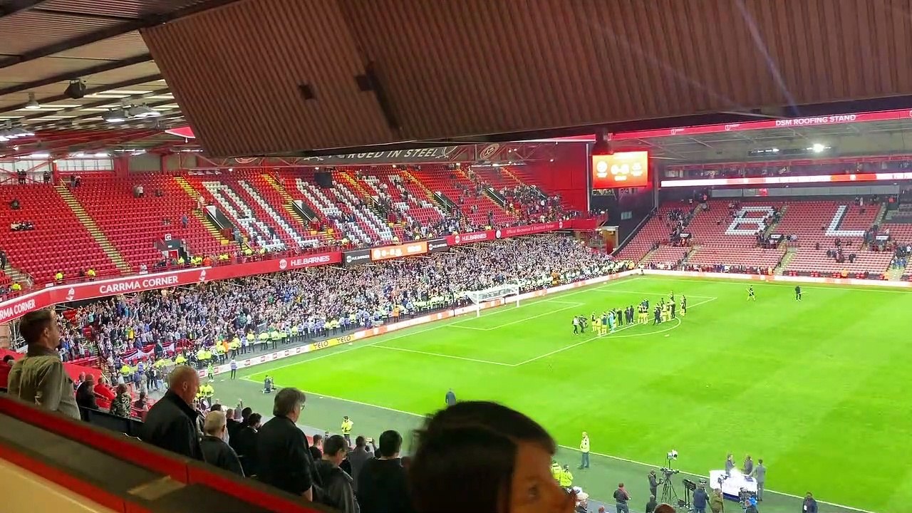 Newcastle United fans celebrate 8-0 win over Sheffield United