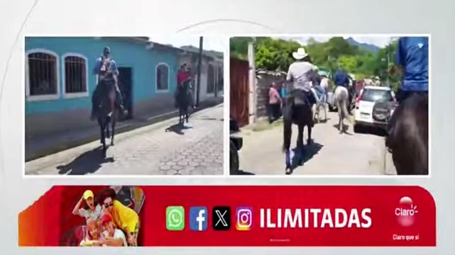 Gran ambiente en Las Flores, Lempira con un colorido desfile hípico en marco de su feria