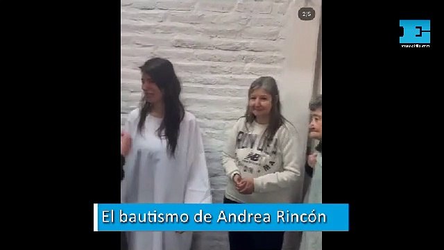 El bautismo de Andrea Rincón