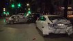Kadıköy'de aşırı hız yapan araç park halindeki araçlara çarptı