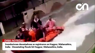 Flash floods in Nagpur, Maharashtra, India - September 24, 2023