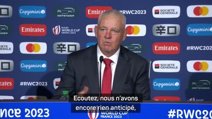 Pays de Galles - Gatland veut atteindre les 1/4 de finale