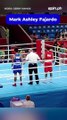 Mark Ashey Fajardo winner by KO over Dorji Wangdi of Bhutan in the men's 63.5kg preliminaries