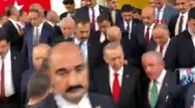 Erdoğan Meclis çıkışında gazetecilerin sorularını yanıtladı