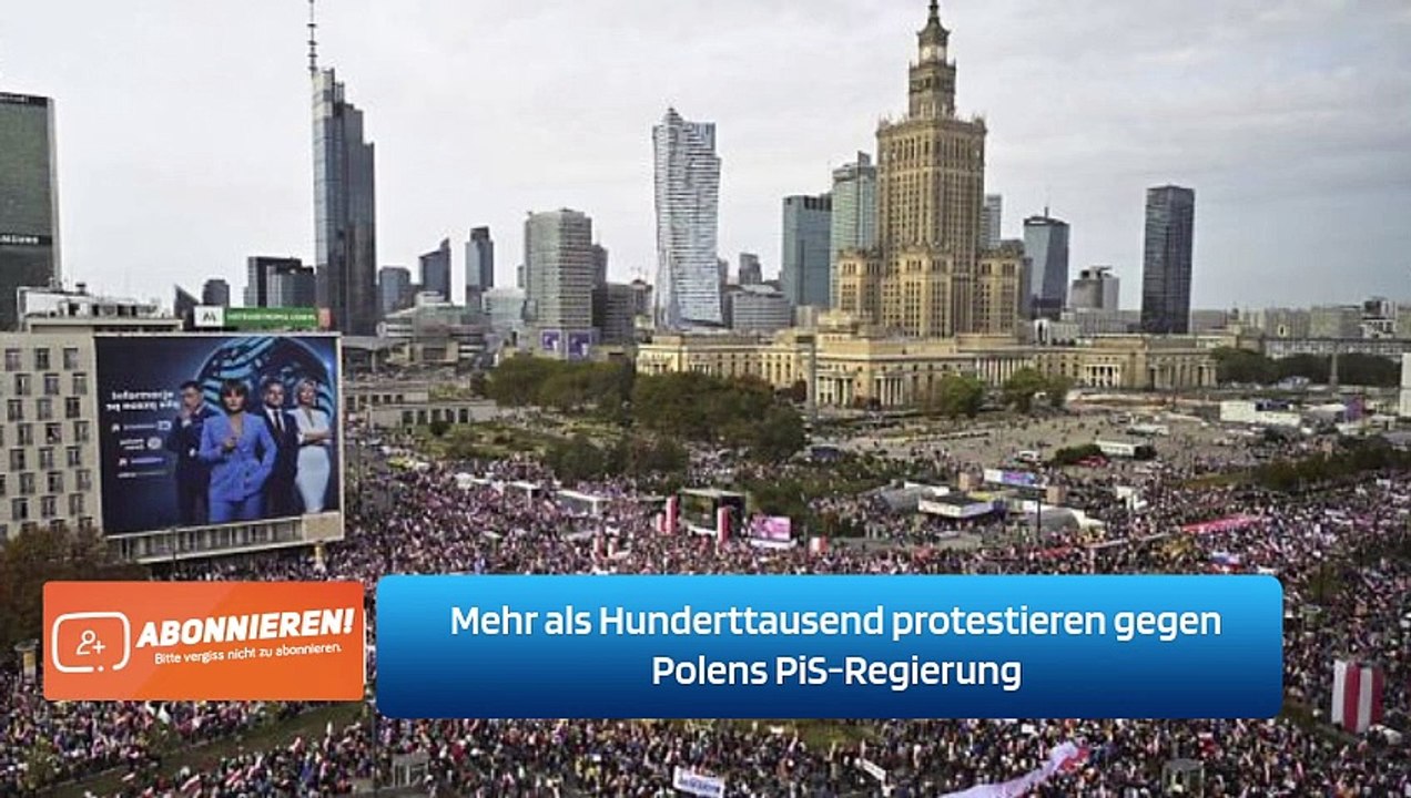 Mehr als Hunderttausend protestieren gegen Polens PiS-Regierung