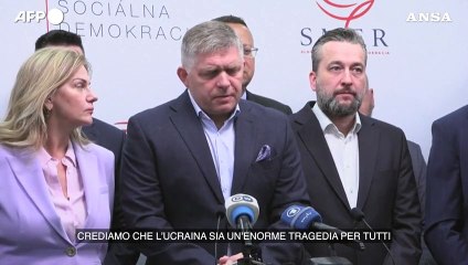 Fico: "La Slovacchia ha problemi piu' importanti dell'Ucraina"