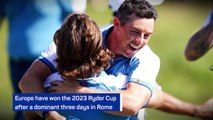 Breaking News - Europe win 2023 Ryder Cup