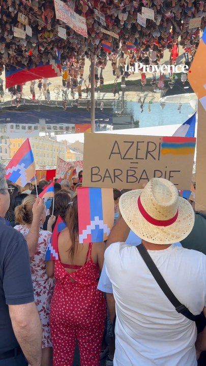 VIDÉO. Manifestation de soutiens aux Arméniens:"Celui qui touche un Arménien, touche un Marseillais"