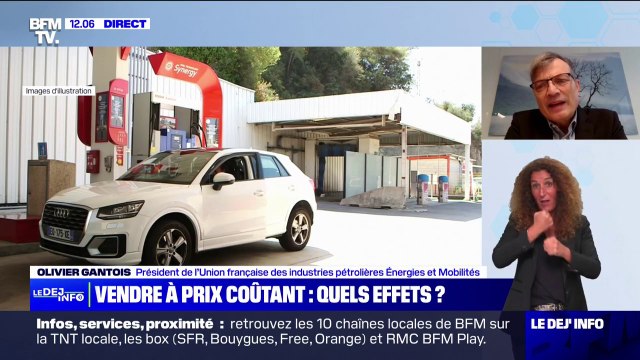 Carburants: Les marges nettes des distributeurs sont de l'ordre de 1 centime par litre , affirme Olivier Gantois (Ufip Énergies et Mobilités)