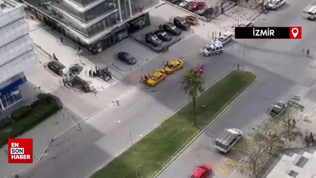 İzmir Adliye binası önünde silahlı çatışma