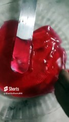 Strawberry  Jelly ❤️ Cake cutting ✂️   #shorts