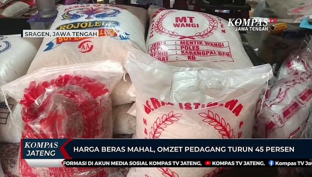 Harga Beras Mahal, Omzet Pedagang di Sragen Turun 45 Persen