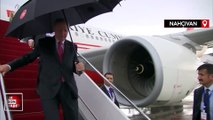 Cumhurbaşkanı Erdoğan Nahçıvan'da: İlham Aliyev havaalanında karşıladı