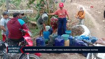 Warga Grobogan Rela Antre Ambil Air yang Sudah Keruh di Tengah Hutan