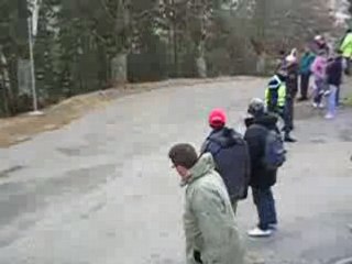 Loeb et le gendarme lors d un Rallye