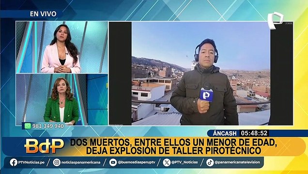 Explosión en taller de pirotecnia en Áncash: fallece hijo del dueño y otra persona