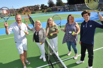 Tennis courts reopen after recent upgrade from the LTA