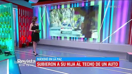 Video: Captan a un niña que viajó sentada en la parrilla de un auto en La Paz; la Policía identificó al chofer 