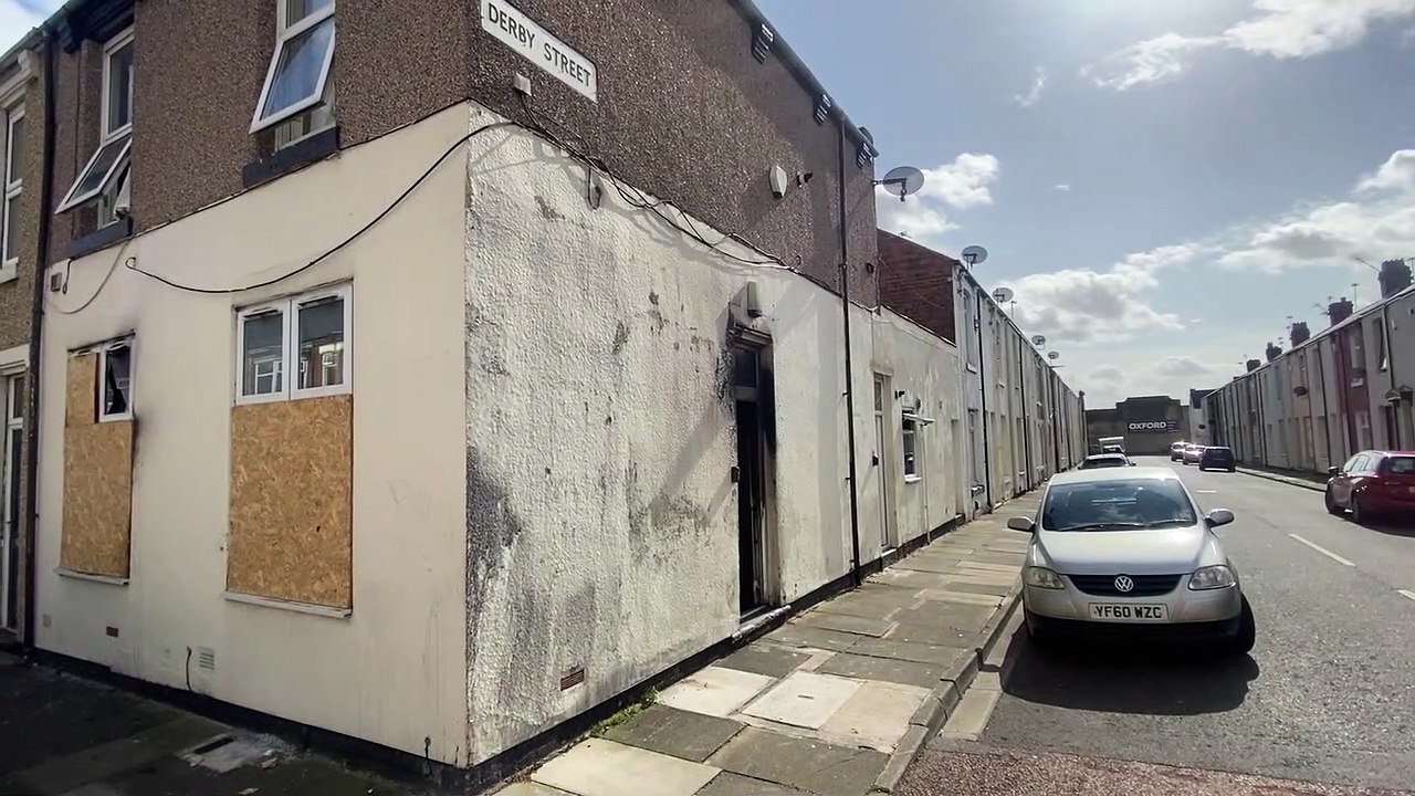 Derby Street, Hartlepool Scene After Flat Fire