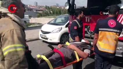 Esenler'de içinde 4 kişinin bulunduğu asansör düştü!