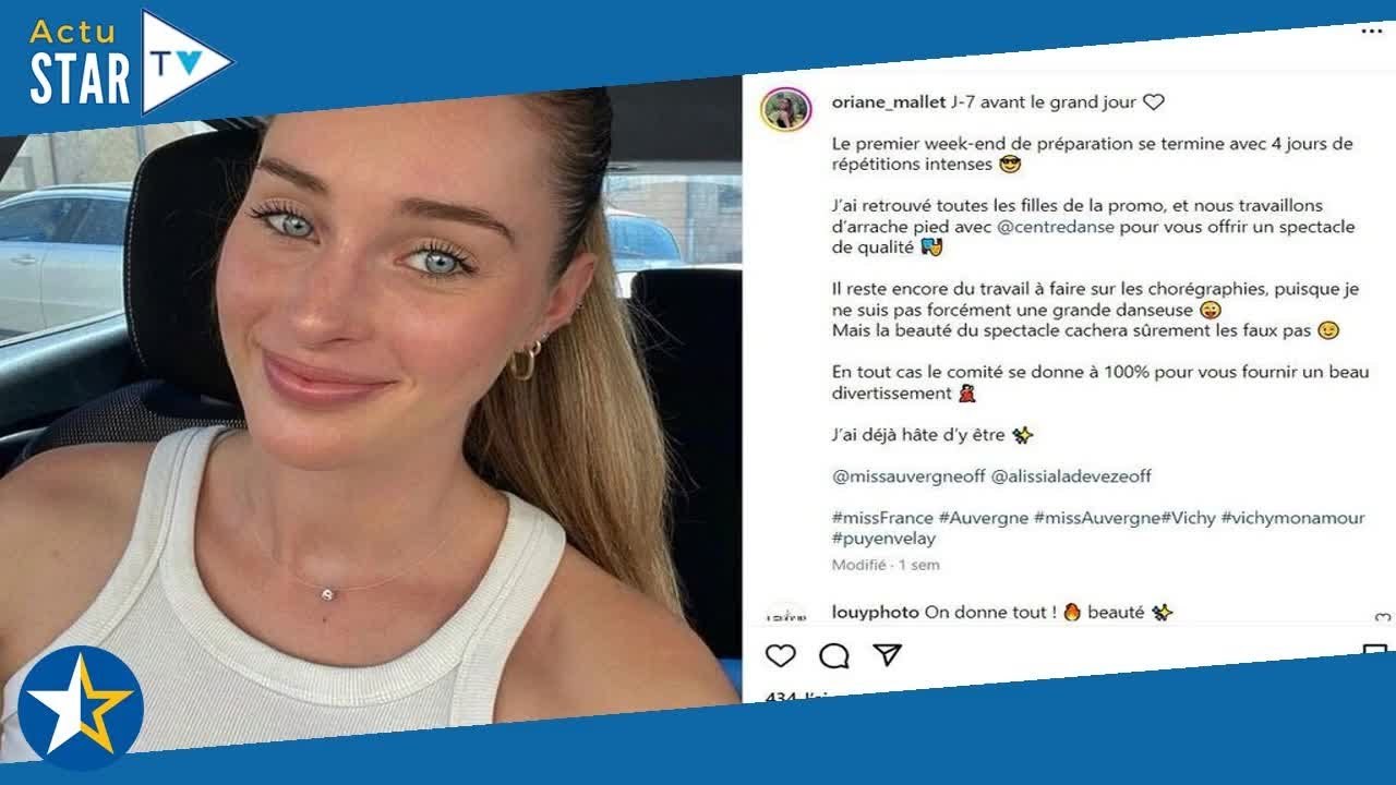 Miss France 2024  découvrez Oriane Mallet, la ravissante Miss Auvergne