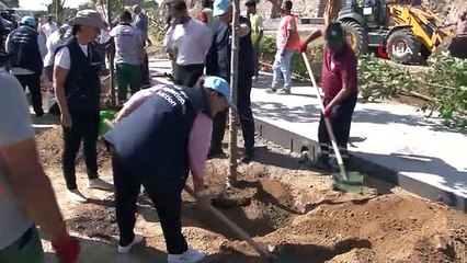 Fatih Kara Surları Millet Bahçesi'nde Ağaç Dikme Töreni Gerçekleştirildi