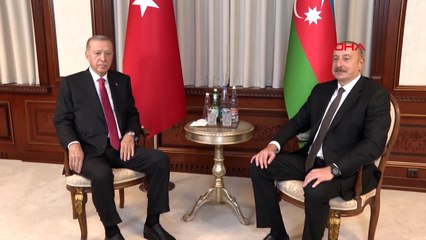 Cumhurbaşkanı Erdoğan, Aliyev ile görüştü